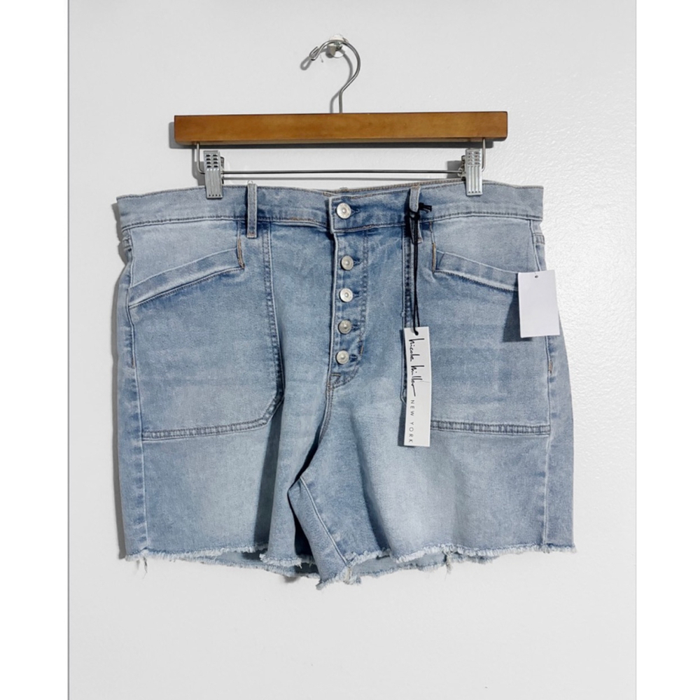 Nicole Miller New! Nomad High Rise Raw Hem Jean Shorts